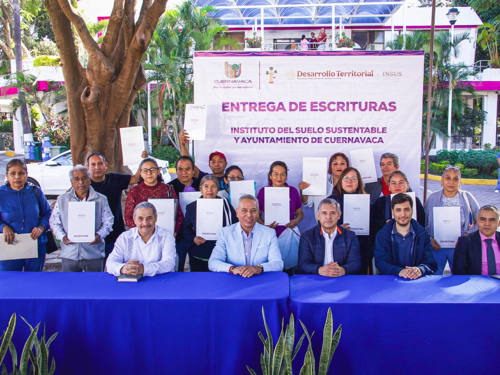 Entrega de escrituras.