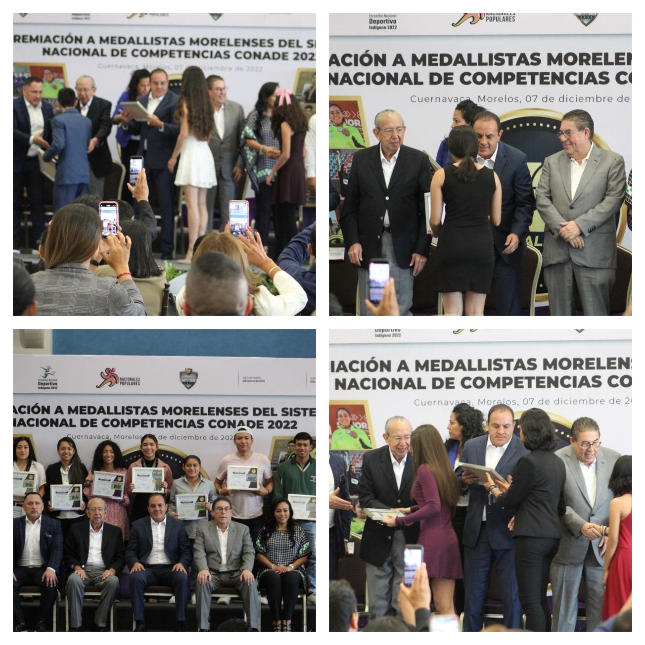 Asiste Cuauhtémoc Blanco a premiación de medallistas morelenses