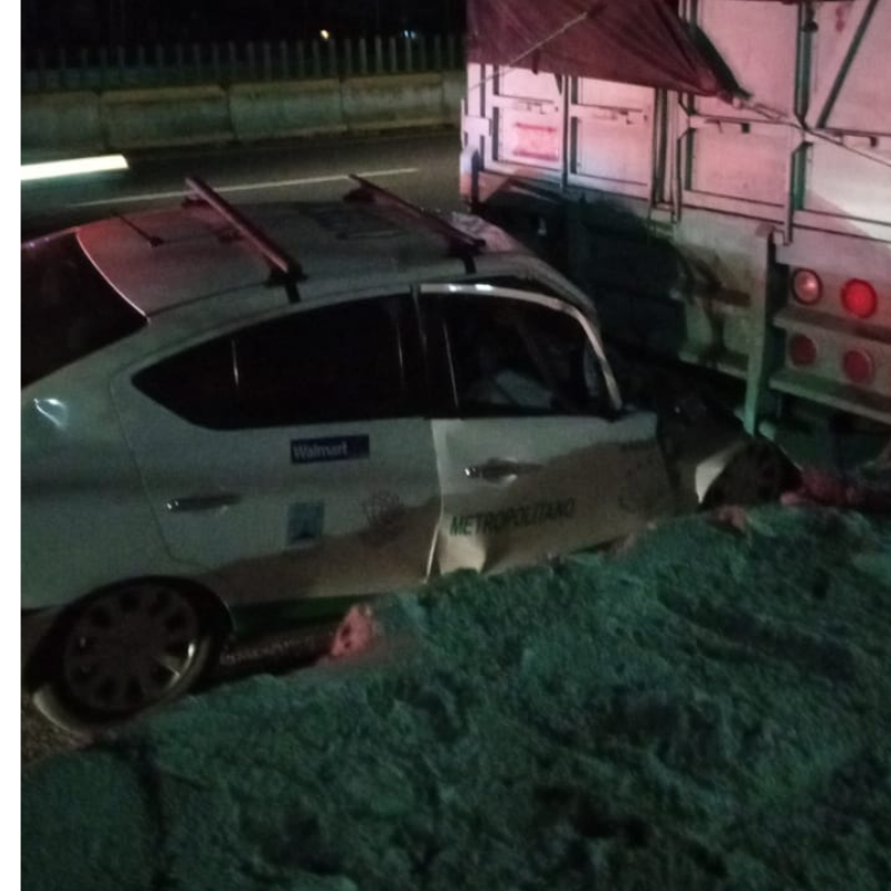 Taxista de Morelos se accidenta en la CDMX