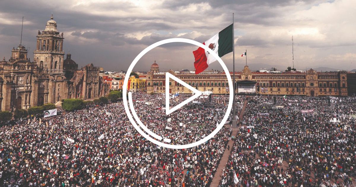 (Video) La marcha del 18 de marzo en el Zócalo