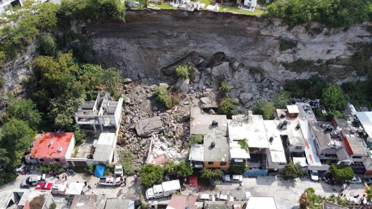 derrumbe en los pilares