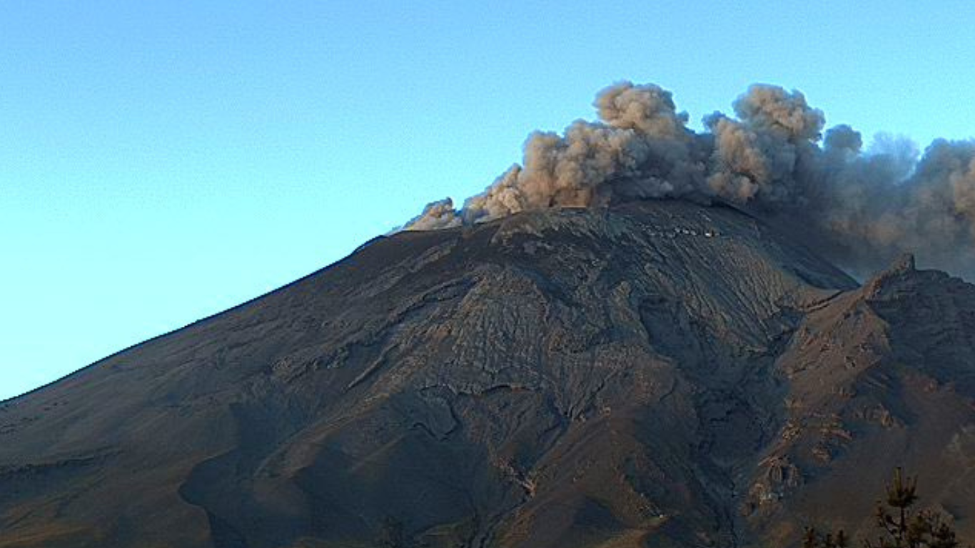 caida de ceniza en morelos