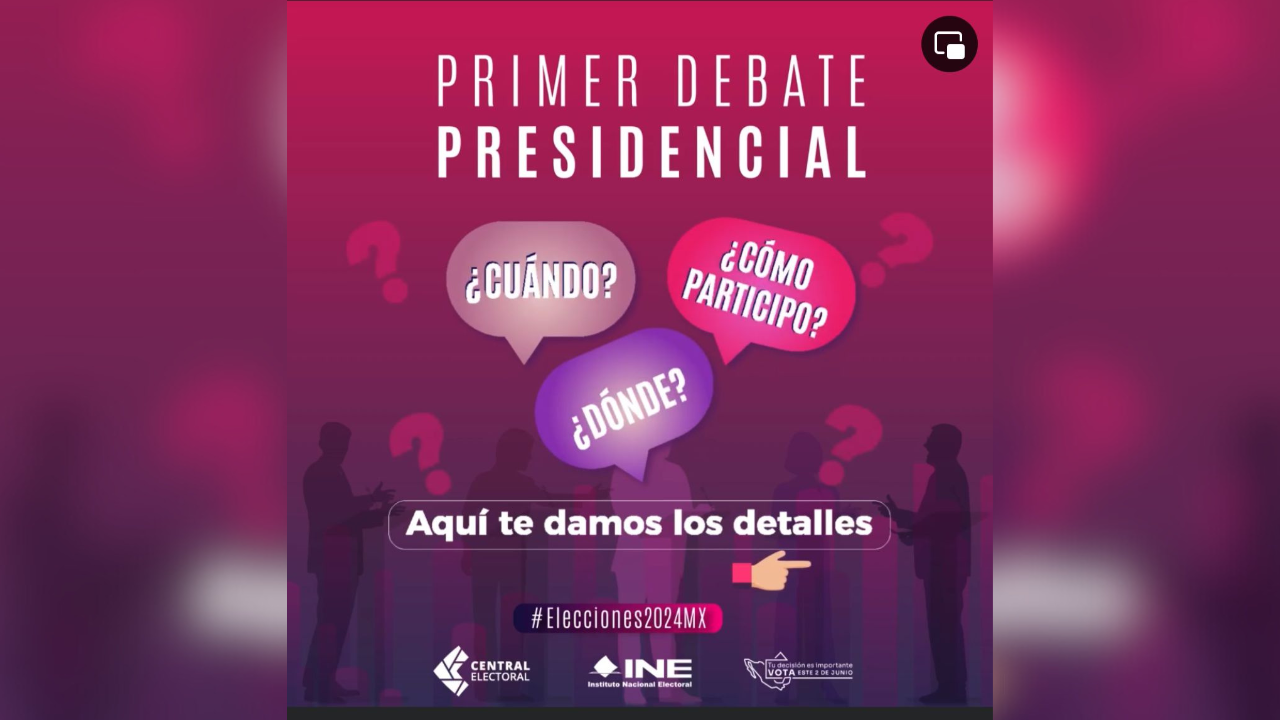 Así puedes participar en el debate presidencial mexico 2024 como
