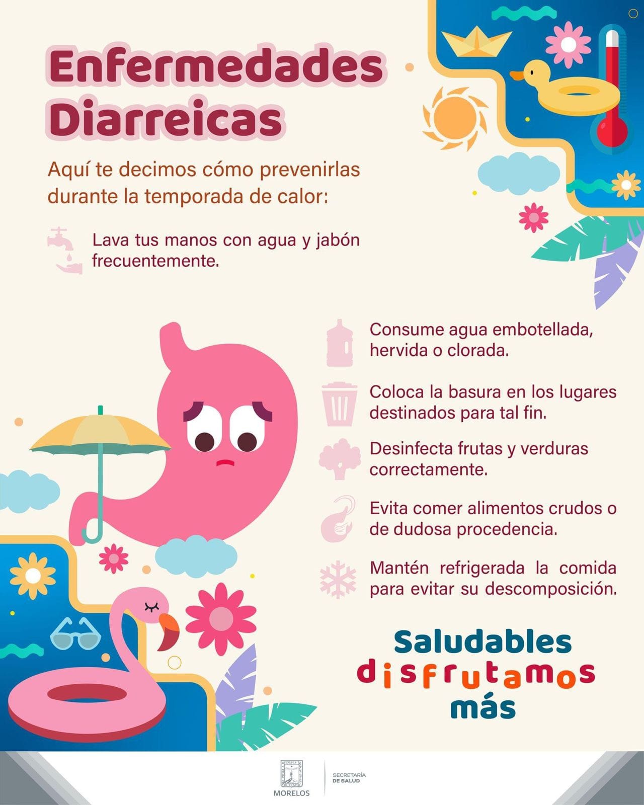 Aumentan enfermedades diarreicas durante temporada de calor