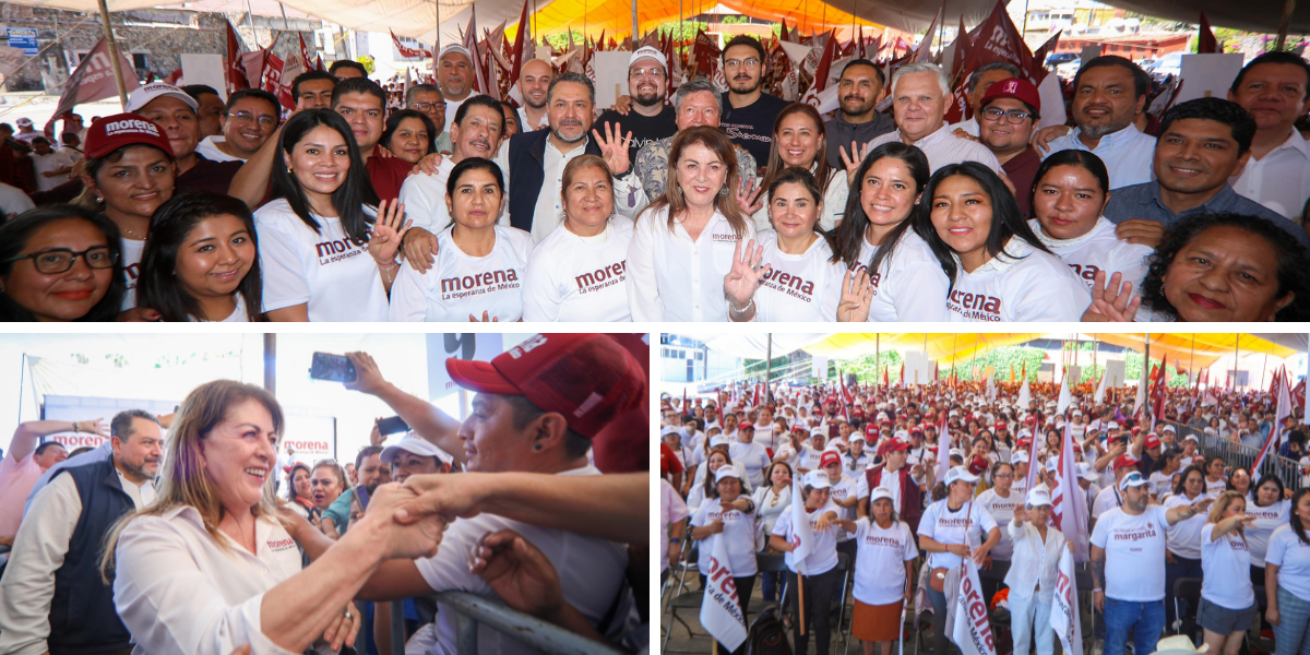 Rinden protesta miles de coordinadores territoriales de Morena en Morelos