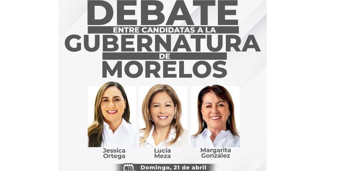 El Impepac organiza el primer debate de las candidatas a la gubernatura de Morelos.