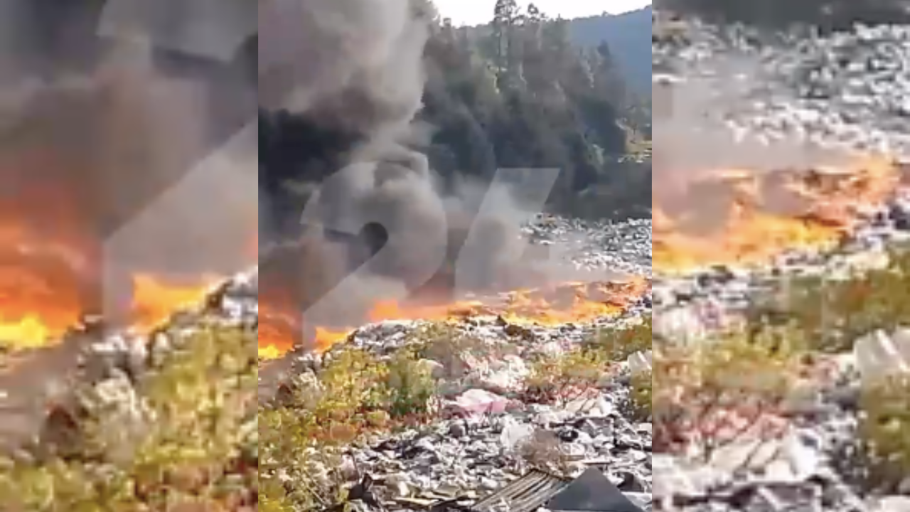 video habitantes de huitzilac piden ayuda tras incendio en basurero