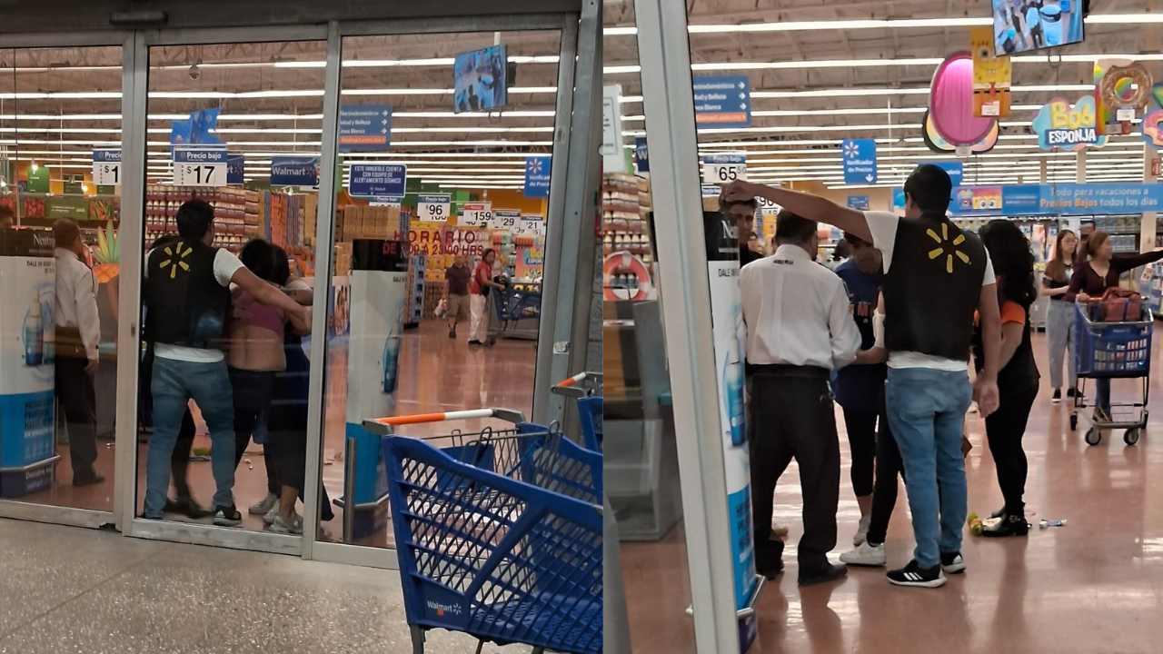video detienen a mujer que robaba productos de walmart en domingo diez cuernavaca