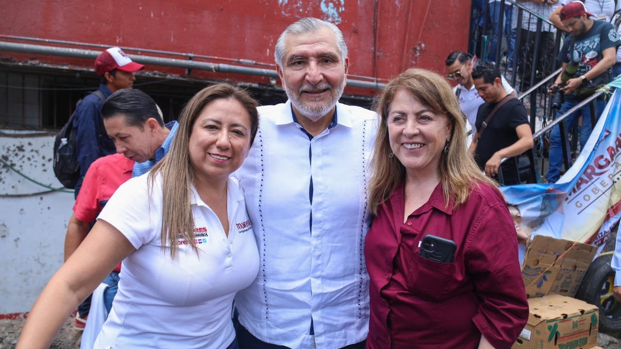 Morelos tendrá un gobierno honesto con Margarita González Saravia: Adán Augusto
