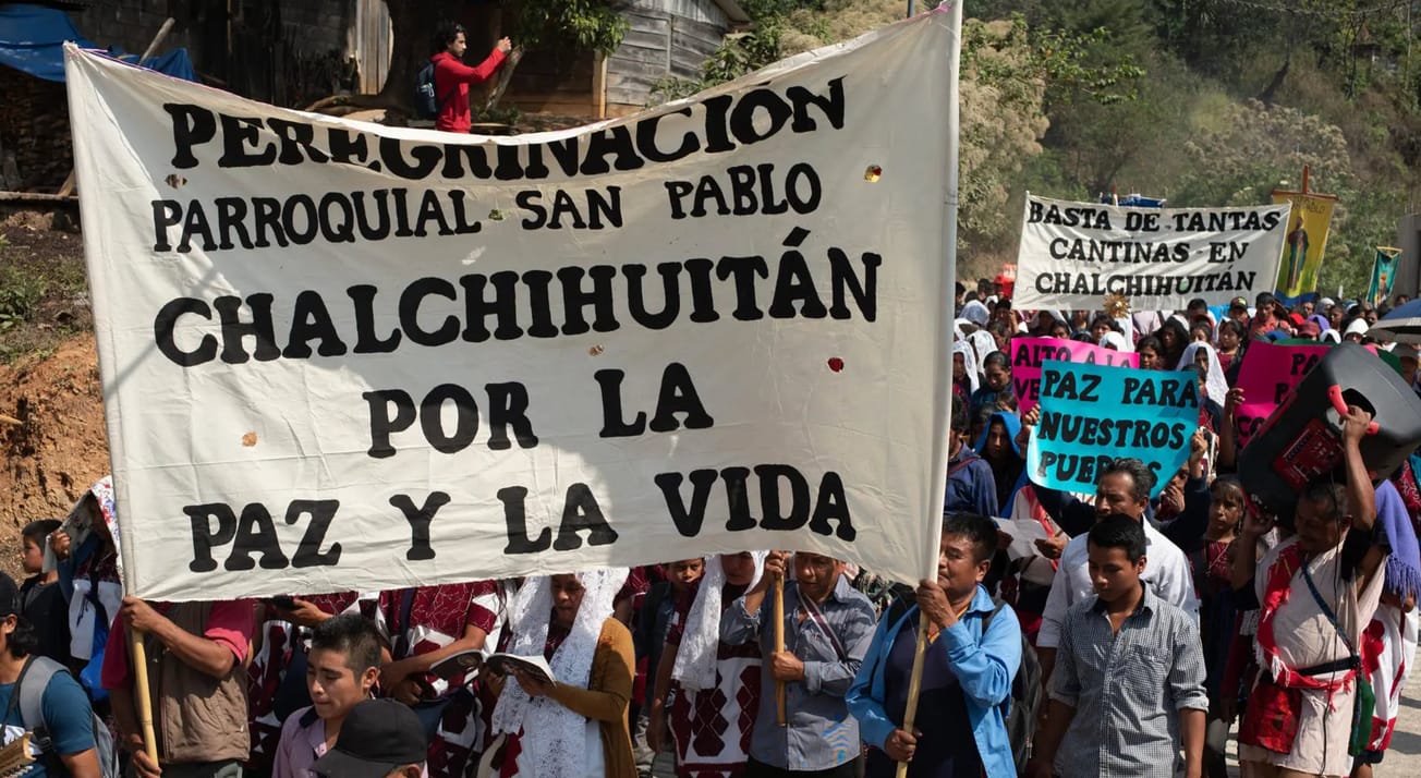 Indígenas tzotziles de Chiapas exigen fin a la violencia y cierre de cantinas