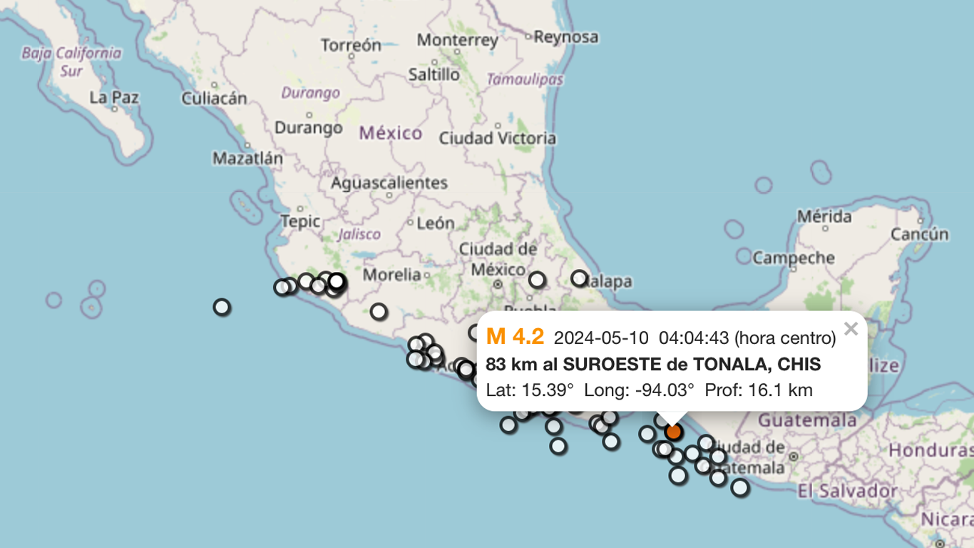 Al menos 56 sismos se registraron en México este viernes: SSN