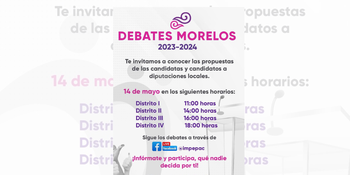 El debate será virtual.