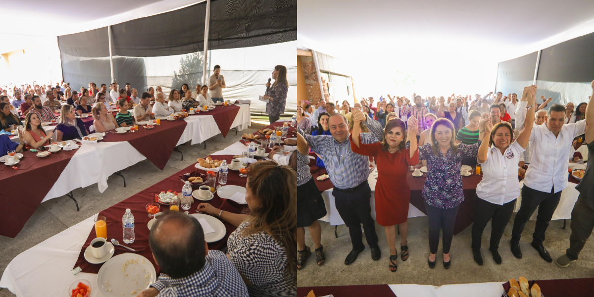 Cientos de liderazgos se sumaron a Margarita González Saravia.