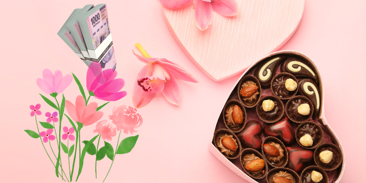 Ropa, chocolate y flores, los regalos tradicionales. 