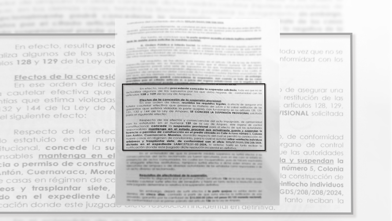 Vecinos de Calzada de los Actores interpusieron un amparo.