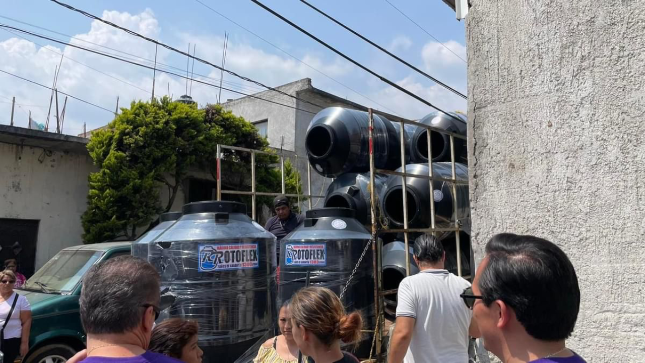 Durante la temporada de "sequía" se entregarán tinacos
