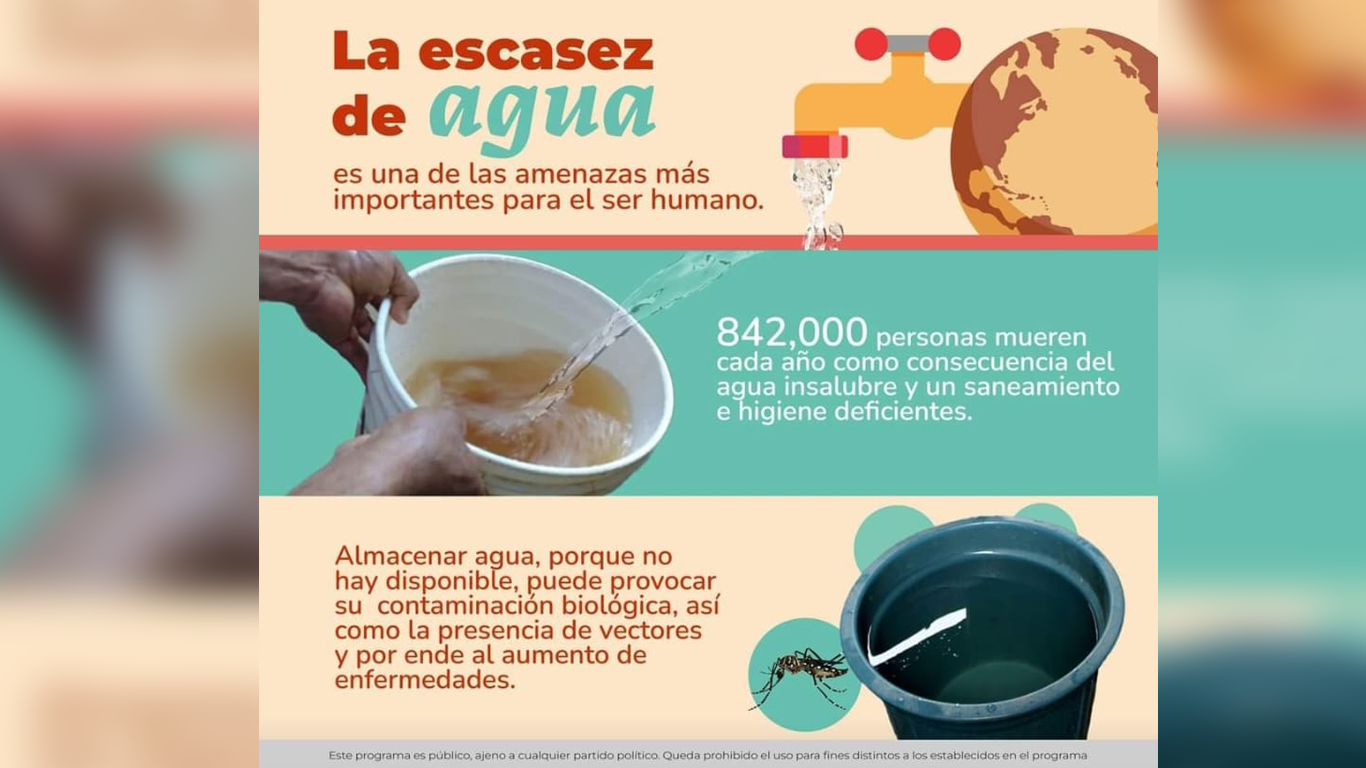INSP llama a tomar conciencia sobre el cuidado del agua
