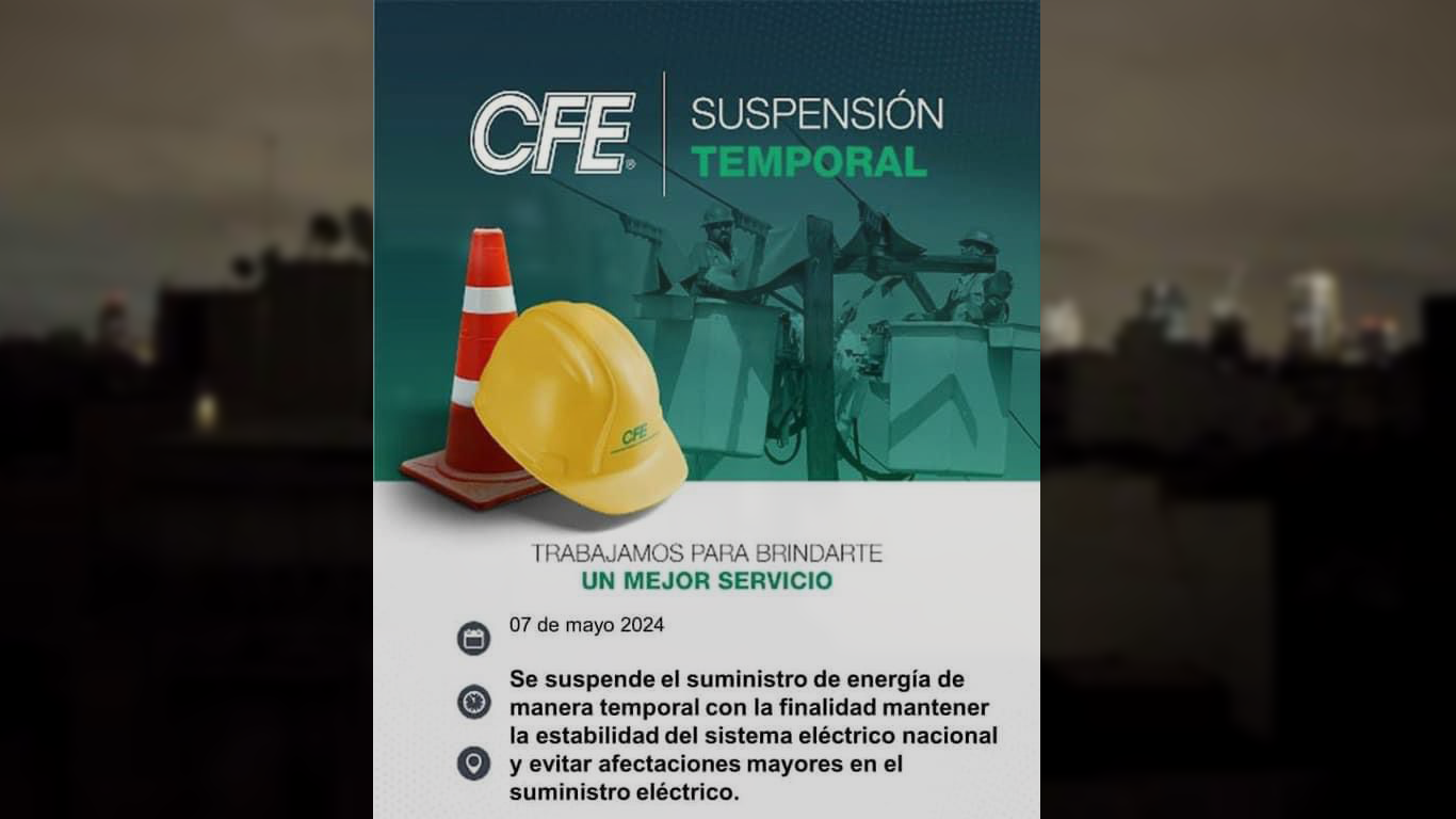 Colapsa el sistema eléctrico del país; se registran apagones en 6 estados de la República.