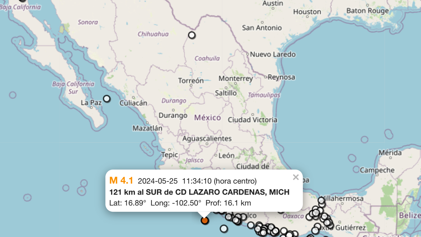 65 sismos sacudieron diferentes estados de la República este sábado: SSN