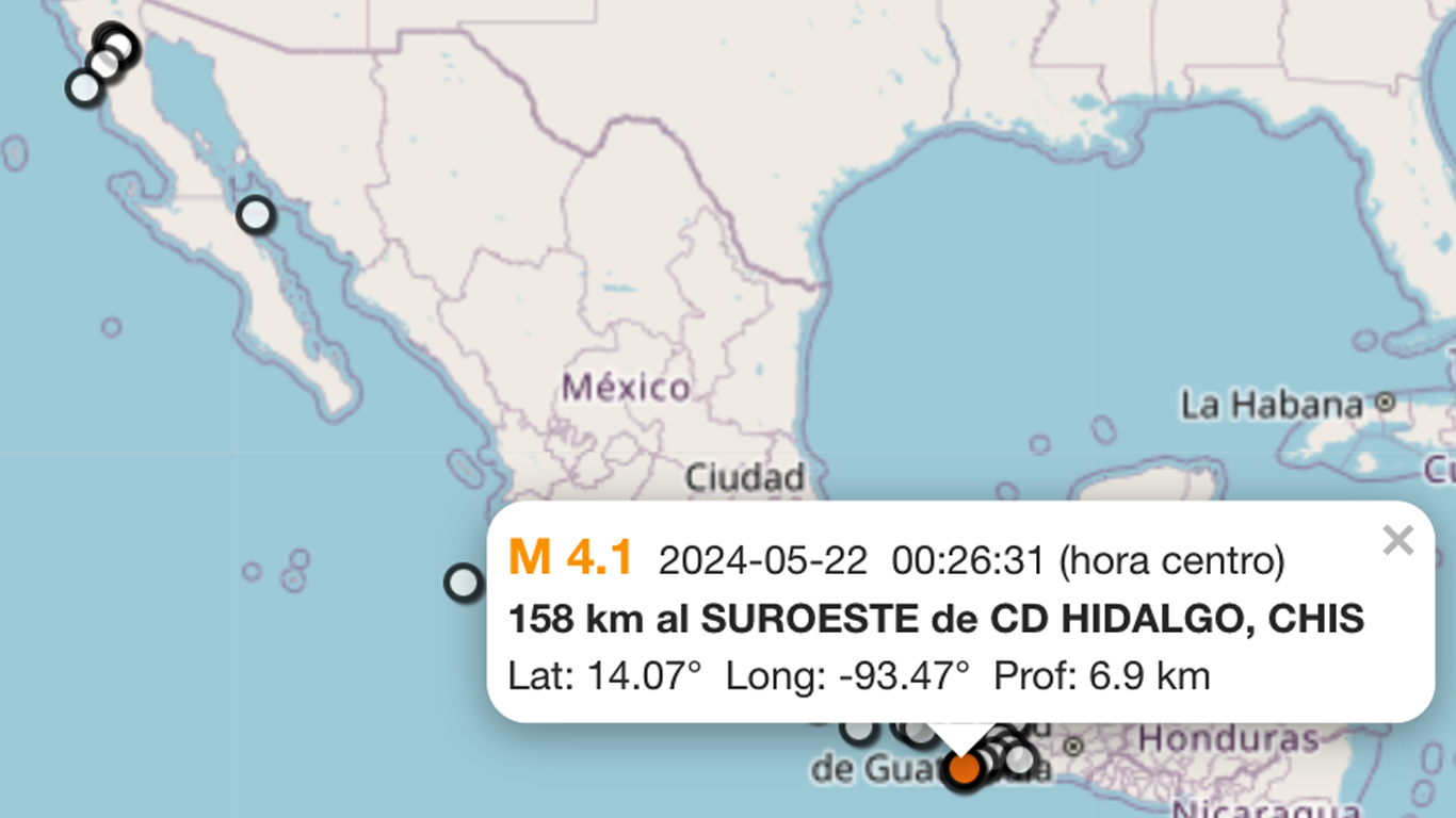 61 sismos sacudieron 8 estados del país este miércoles: SSN