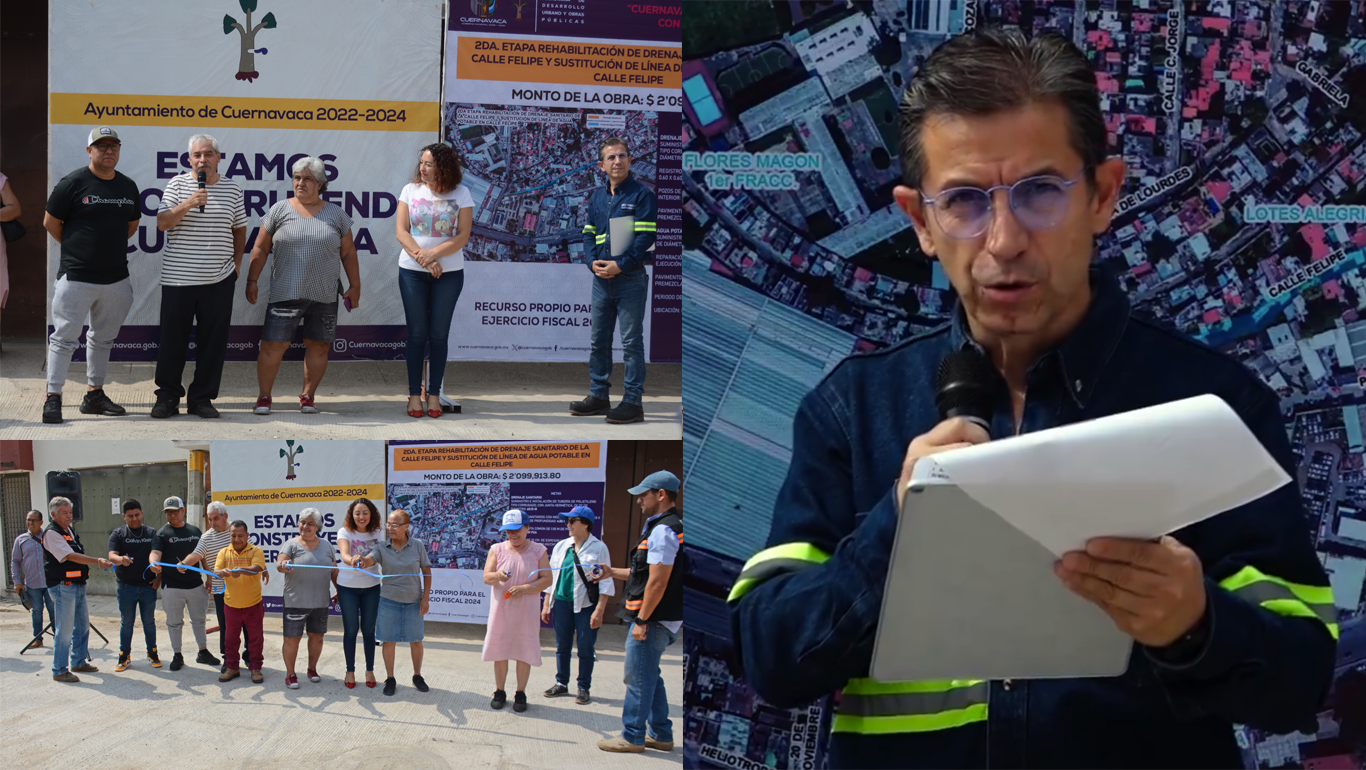 Concluyen Drenaje y Agua Potable en Lotes Alegría de Cuernavaca