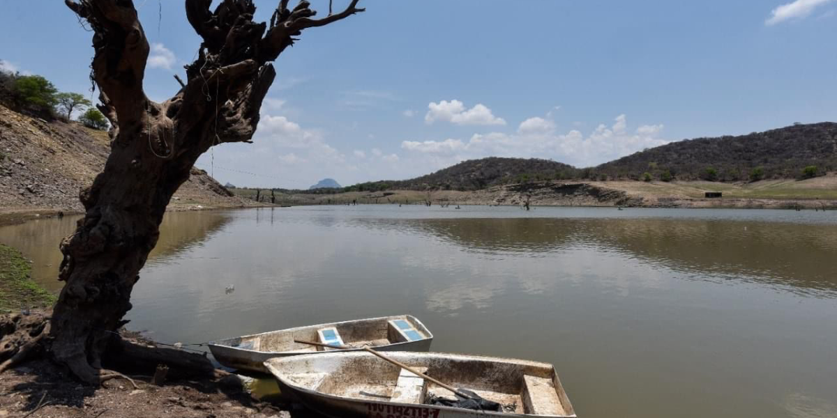 El Rodeo en sus peores niveles de agua. 