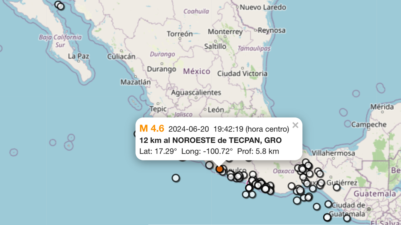 Aumenta actividad sísmica en México; 61 movimientos en las últimas 24 horas