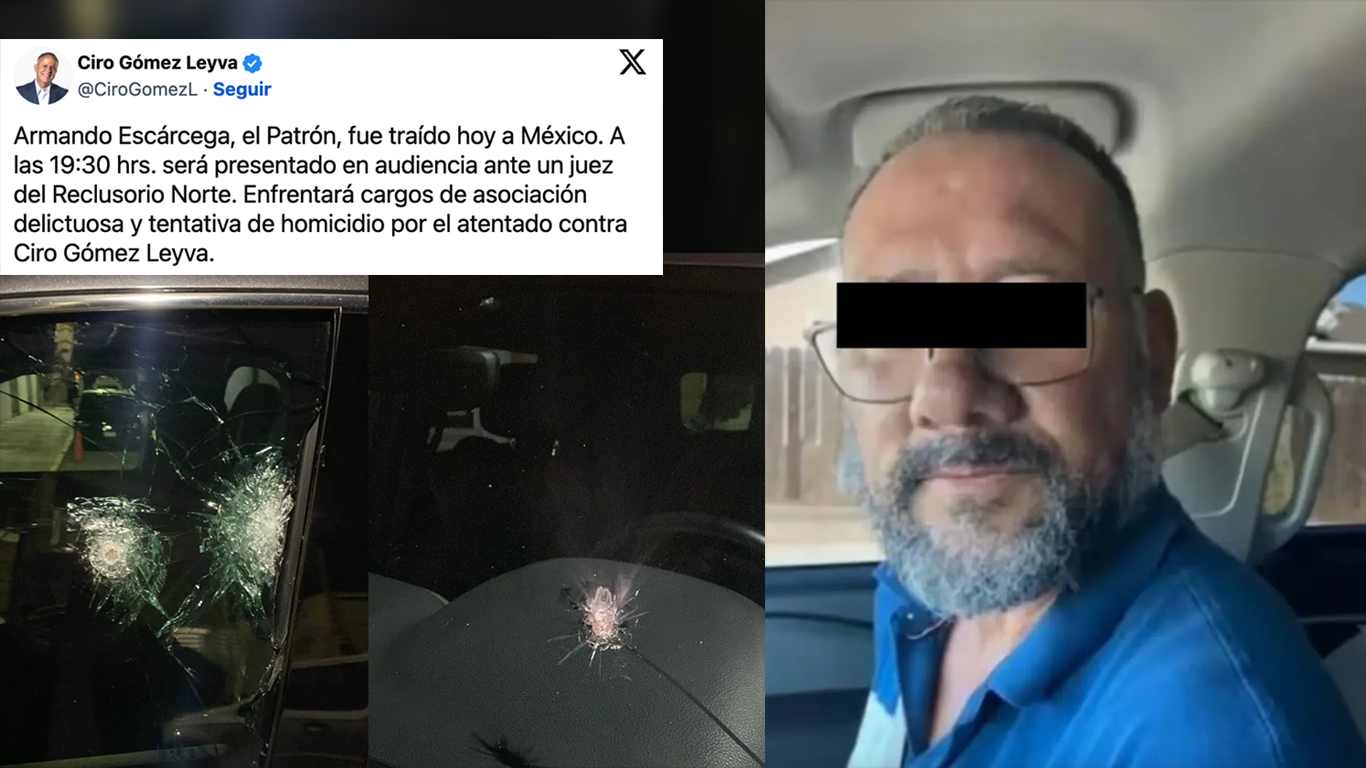 Llegó a México "El Patrón", señalado del atentado a Ciro Gómez Leyva
