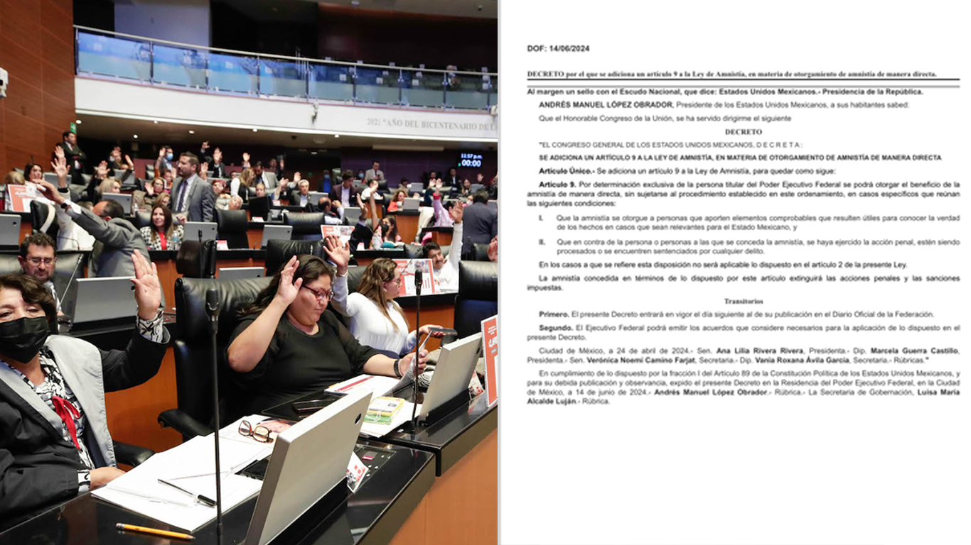 Entran en vigor reformas a la Ley de Amparo y de Amnistía