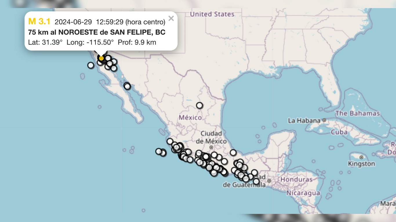 Récord de sismos en México: autoridades reportan 187 este sábado
