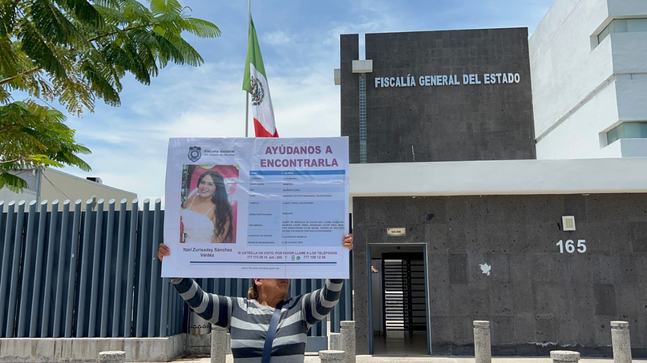 manifestacion fge desaparicion zurisaday sanchez valdez tlaltizapan