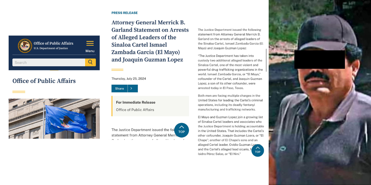 Confirmó la detención de dos líderes criminales. 