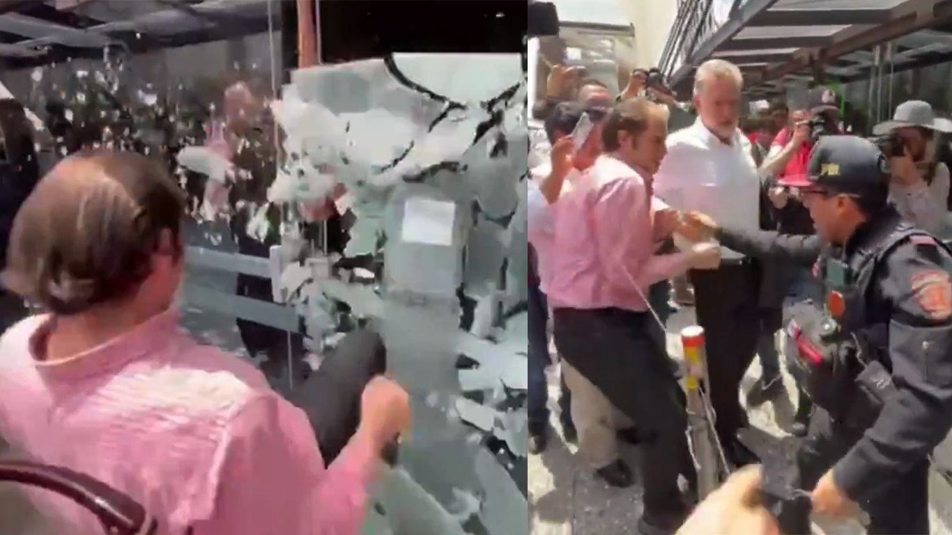 Video I Altercado en Asamblea del PRI: Militantes Rompen Cristal en el Pepsi Center