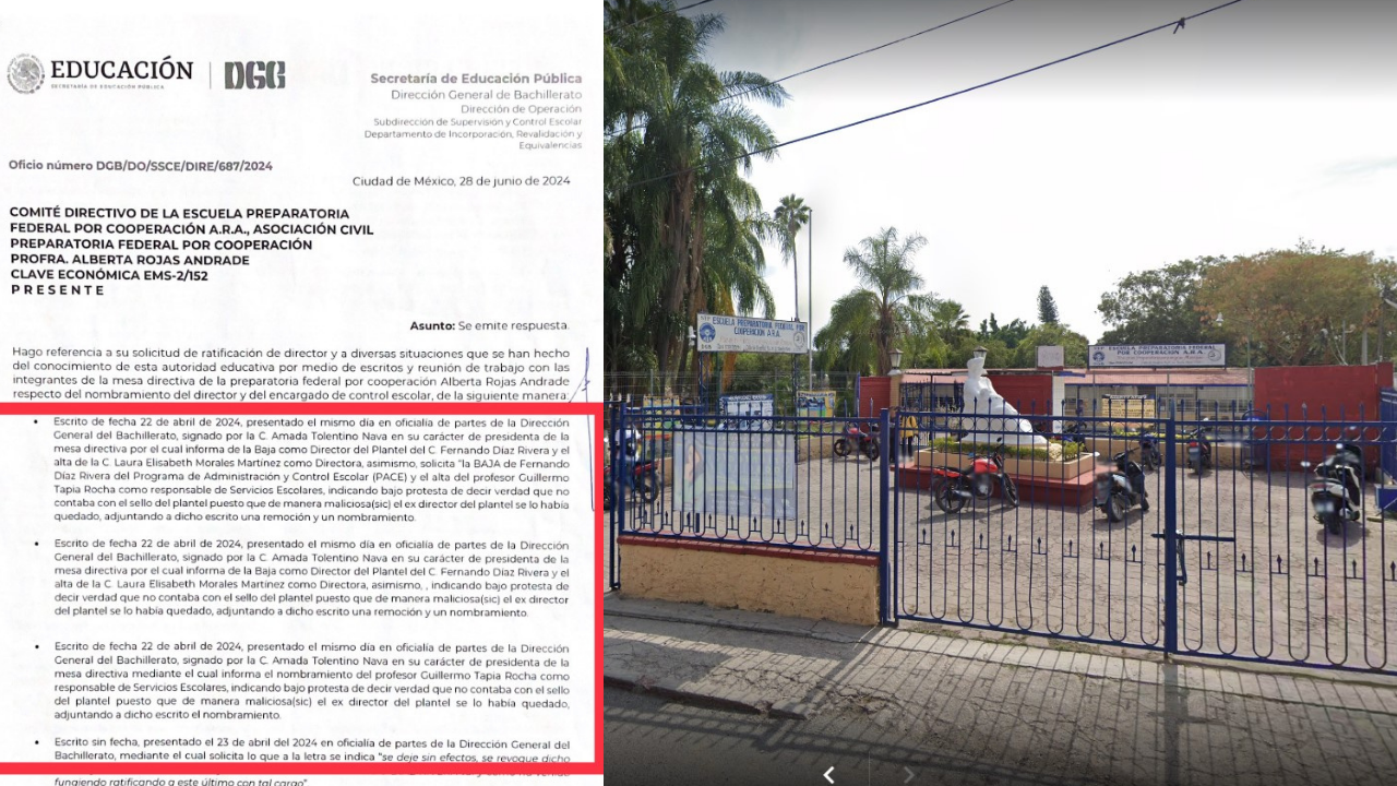 Continúa conflicto en la prepa ARA de Yautepec; exdirector se niega a dejar el cargo