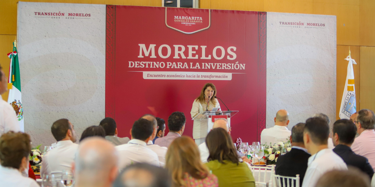 La gobernadora electa encabezó el foro "Morelos, destino de inversión".