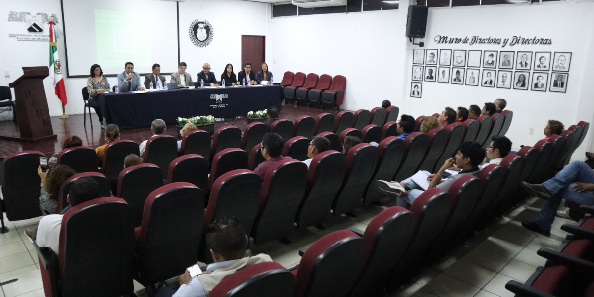 Expertos debatieron sobre a Reforma al Poder Judicial.