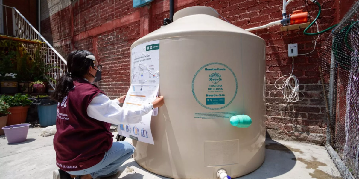 La captación de agua pluvial es cada vez más necesaria.