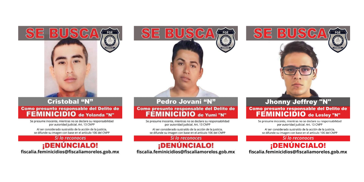 La fiscalía emitió nuevas fichas de búsqueda.