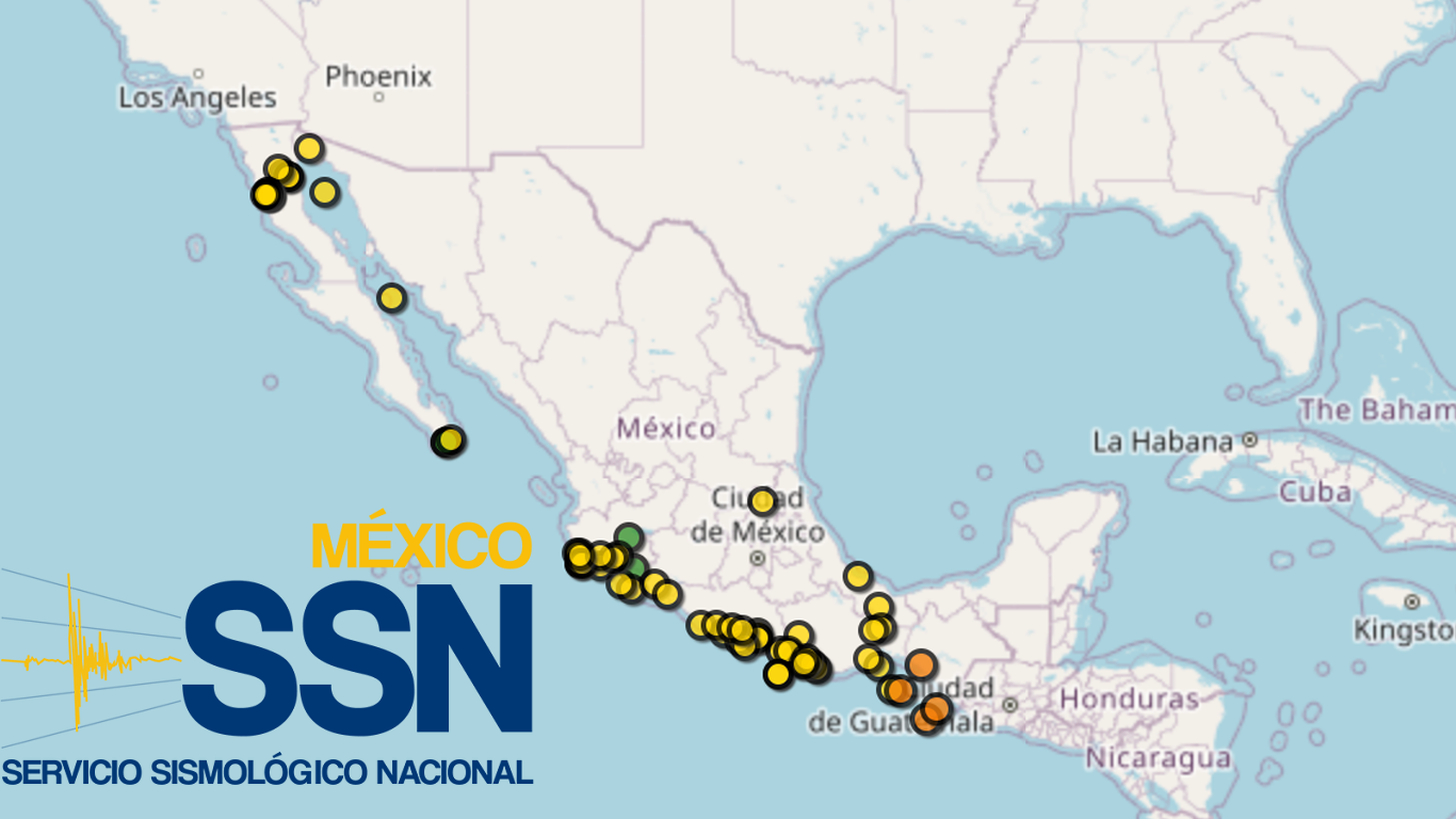 Intensa actividad sísmica en México este viernes: SSN