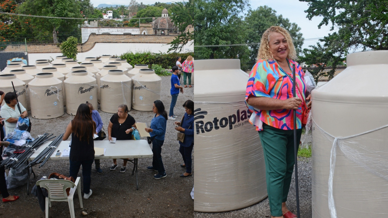 entrega de tinacos estiaje cuernavaca