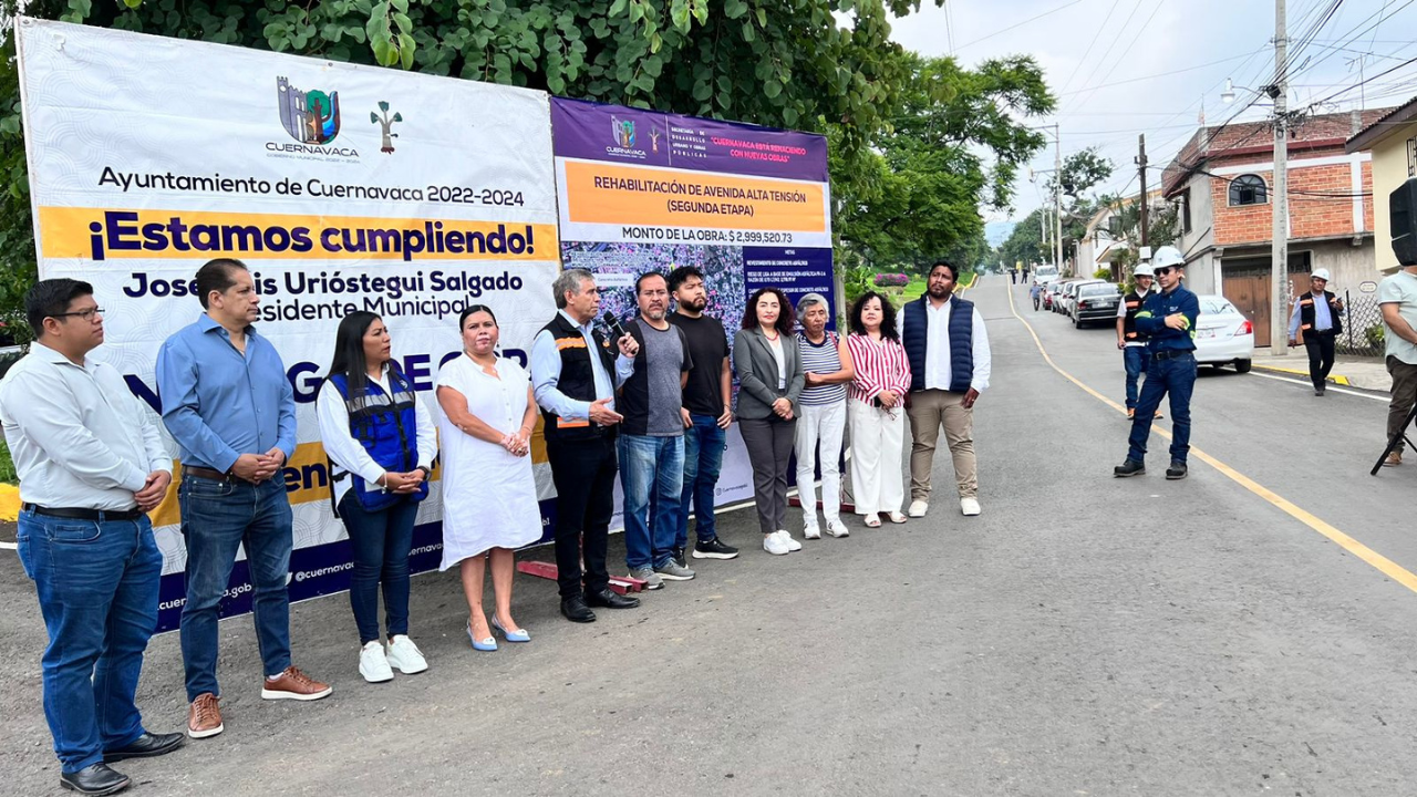 Entrega Ayuntamiento de Cuernavaca dos repavimentaciones más en la capital