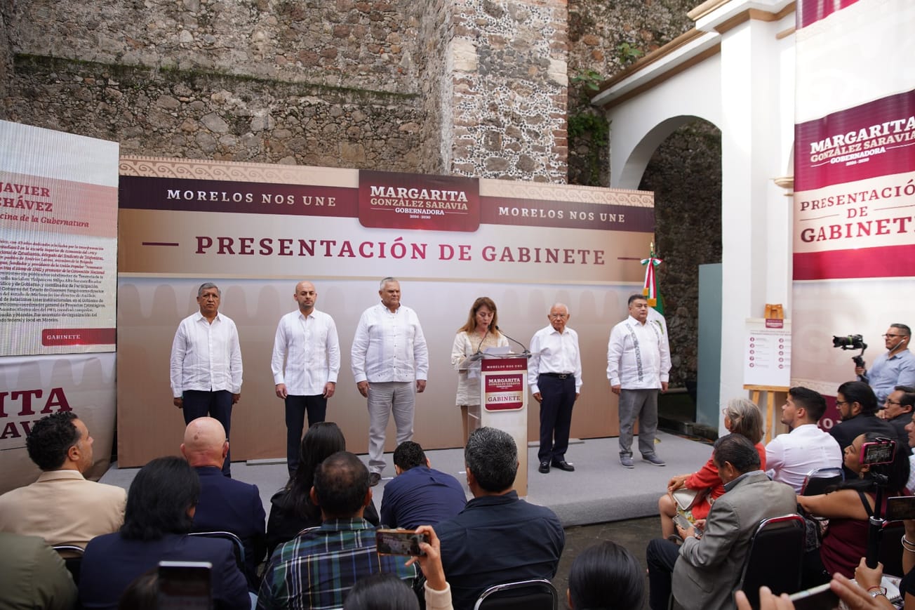 Presenta Margarita González Saravia última parte de su gabinete