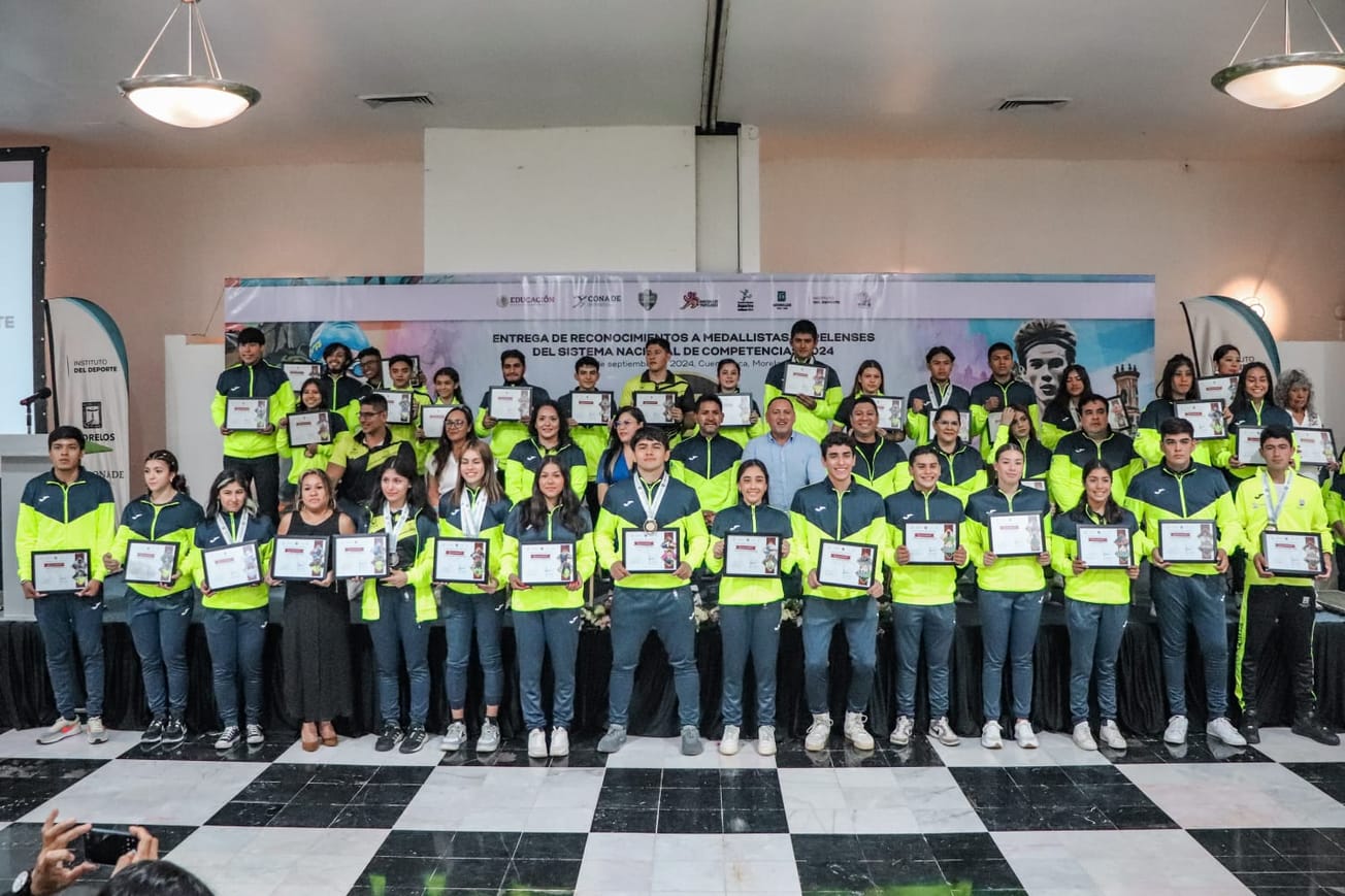 Reconoce INDEM a medallistas morelenses del Sistema Nacional de Competencias 2024