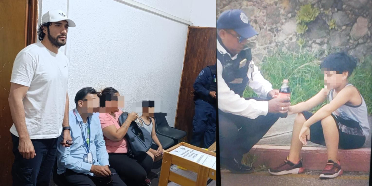 El menor fue entregado a su familia sano y salvo.