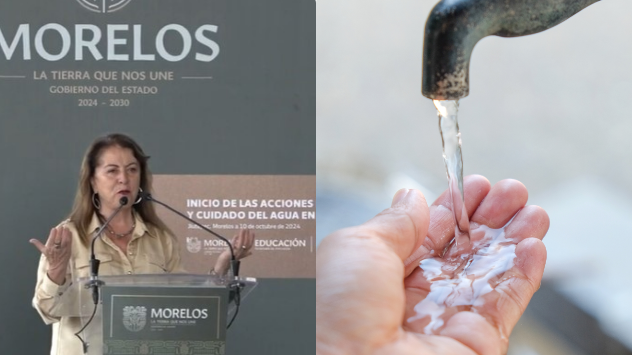 Margarita González Saravia presenta el cuidado del agua en las escuelas de Morelos