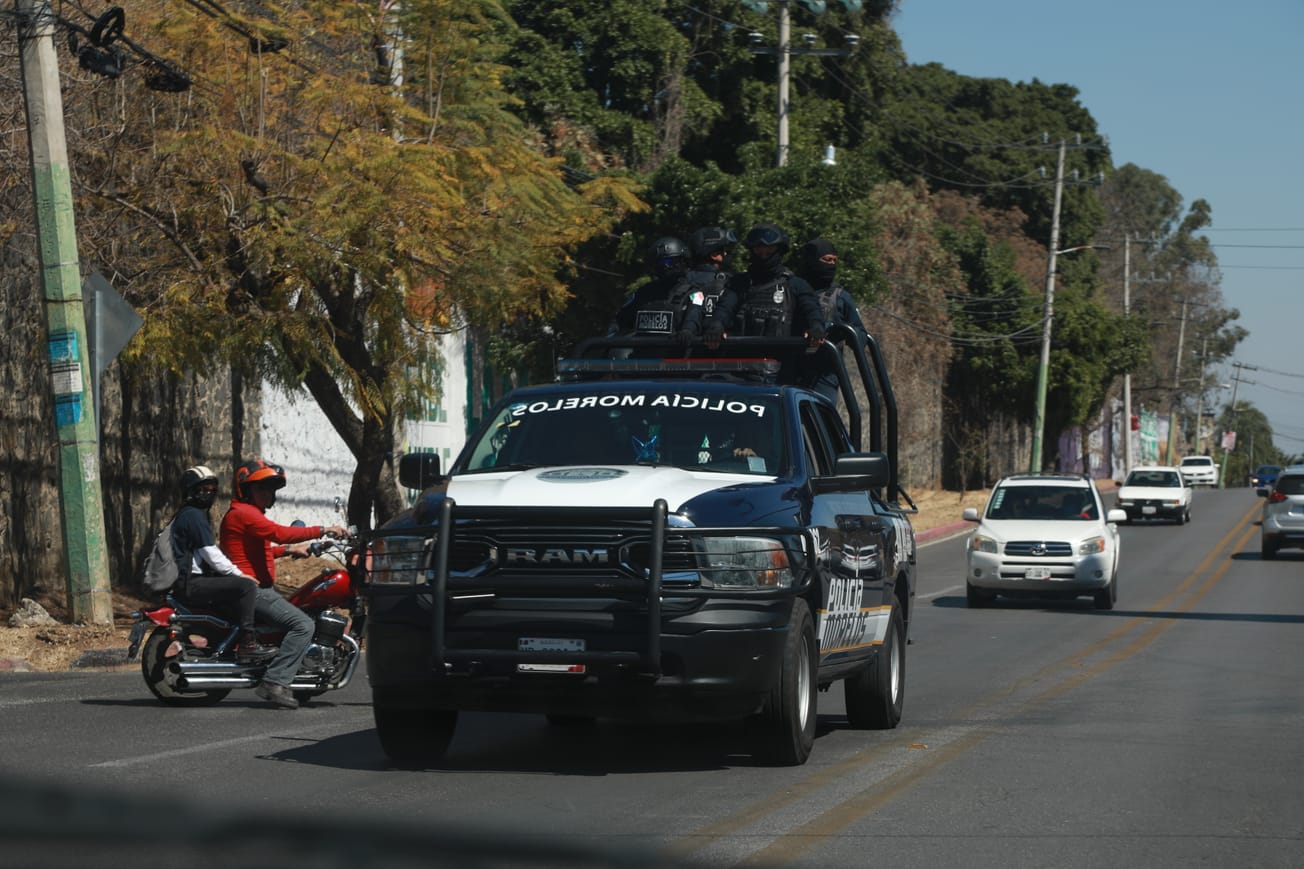 Policías en Morelos.