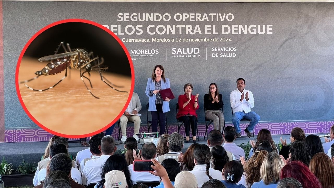 Margarita González Saravia encabeza el segundo operativo contra el dengue en Morelos.