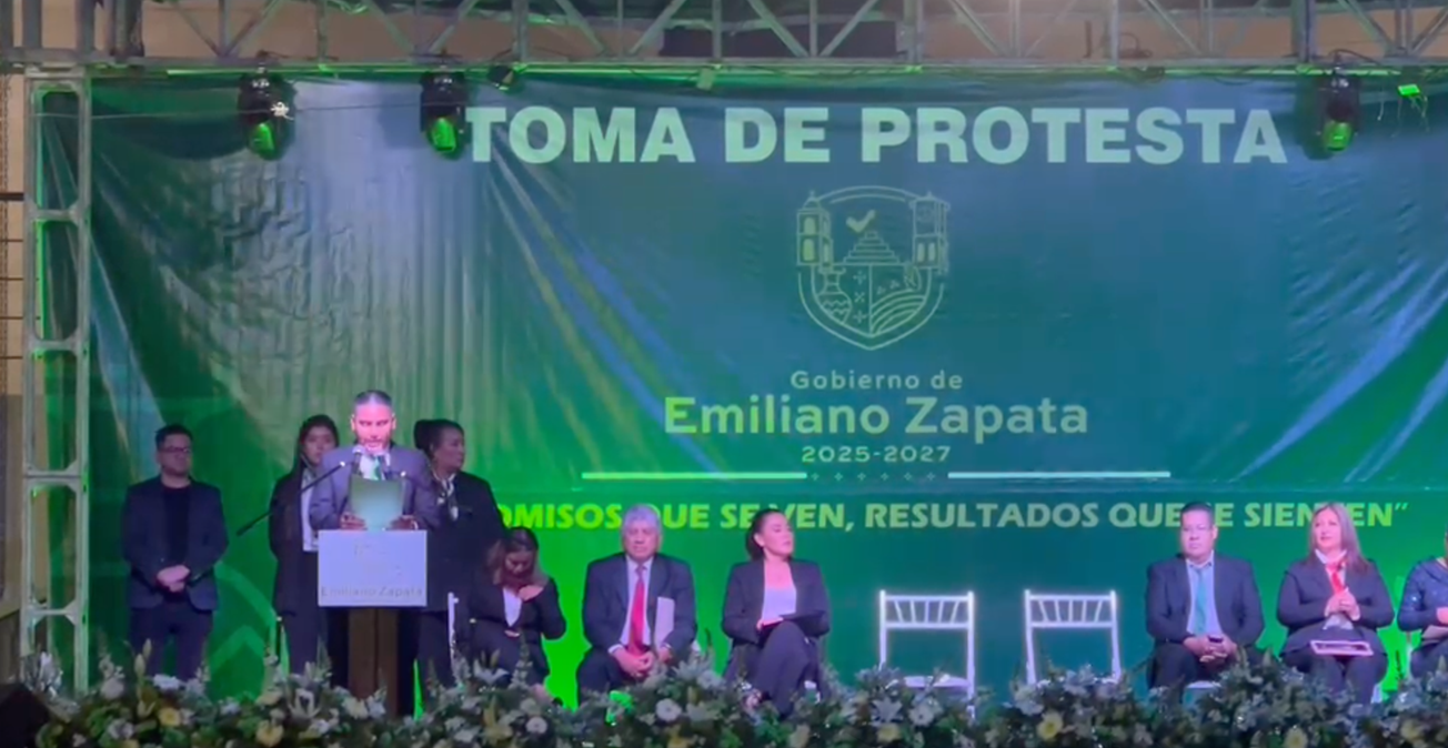 Santos Tavarez asume la alcaldía de Emiliano Zapata