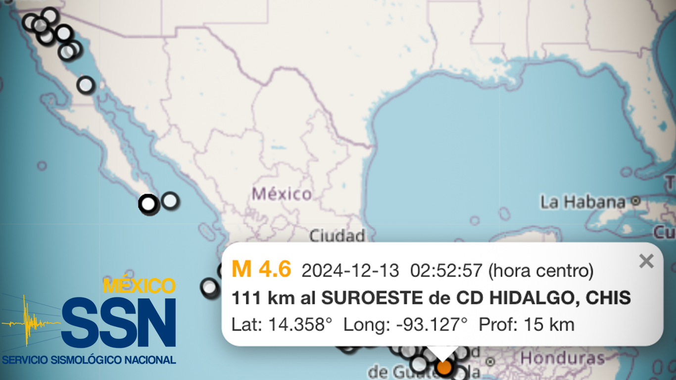64 Sismos sacudieron México en las últimas 24 horas: SSN