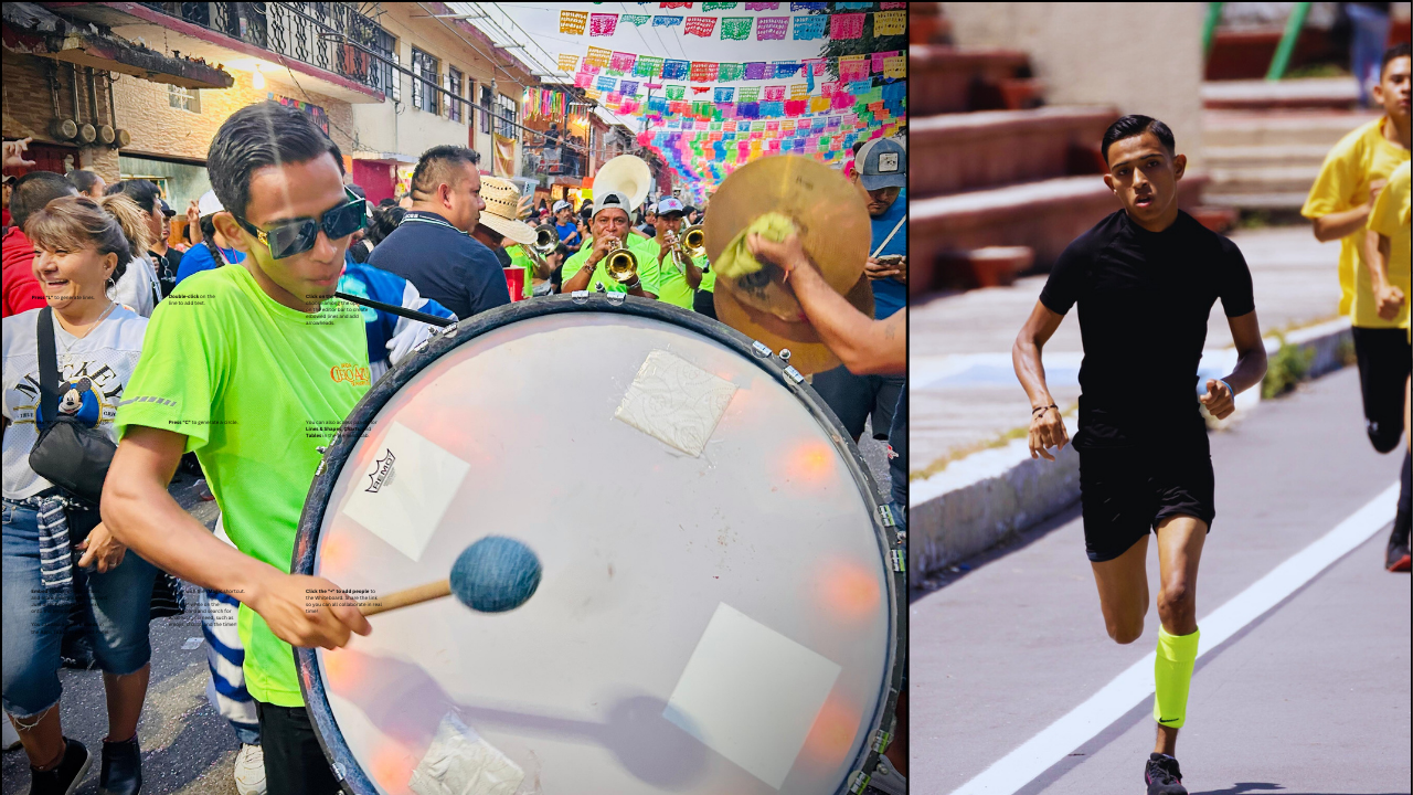Deportista sordo tocó en carnaval de Jiutepec